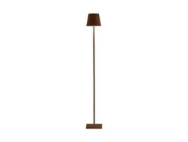 Lâmpada Poldina Pro L Corten Led Recarregável e Regulável 122Cm ZAFFERANO