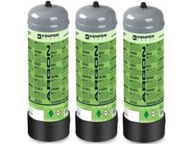 Pack 3 Barras de Gás Descartáveis Argon Co2 2,2 L