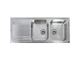 ELLECI River 500 Aço Inoxidável Cinza 2 Tigelas 340 X 410 Mm 340 X 410 Mm Esquerda