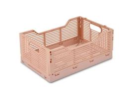 TIENDA EURASIA Caixa de Armazenamento Dobrável Empilhável Plástico L 40X30X17 Cm Rosa