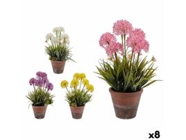 Planta Decorativa Cortiça Cerâmica Plástico 24 X 43 X 24 Cm 8 Unidades