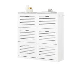 Sapateira com 6 abas e 2 ganchos sobuy fsr145-w