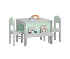 Conjunto de cadeiras de mesa infantil móveis sobuy kmb88-hg