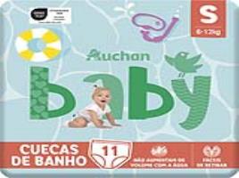 Cuecas De Banho Auchan Baby Tamanho S 6-12kg 11un