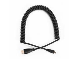 Cabo Caruba Hdmi / Microhdmi em Espiral 40Cm
