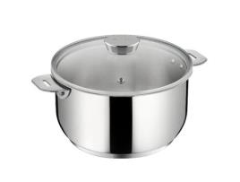 Panela de Aço Inox 20Cm Sem Alça Tampa de Vidro 012138031214 LAGOSTINA