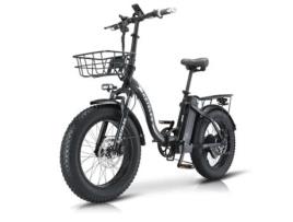 Bicicleta Elétrica Dobrável para Neve de Montanha 1000W 45Km/H 35Ah KETELES