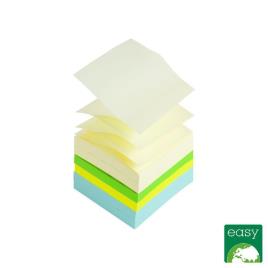 Blocos de Notas Autocolantes Z-Notes , 76 x 76 mm, 70 g/m², Várias Cores em Pastel e Néon