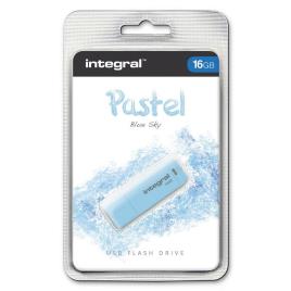 INTEGRAL MEMORY Disco USB 2.0 Pastel, 16 GB, Azul