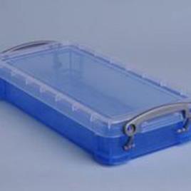 RUP Caixa de armazenamento empilhável azul de 0,55 l, 220 x 100 x 40 mm