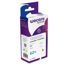 Wecare Tinteiro refabricado, compatível com  HP 62XL 3C, C2P07AE, 3 cores embalagem Única