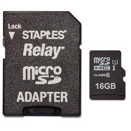 MicroSDHC Relay de 16 GB com adaptador SD