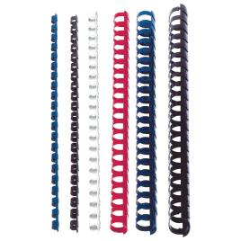 Staples Argolas de Encadernação, Plástico, 12 mm, Branco, Caixa 25 Unidades