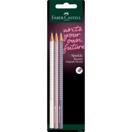 FABER-CASTELL Lápis Grafite Sparkle, Cores Sortidas Brilhantes, 6 Unidades