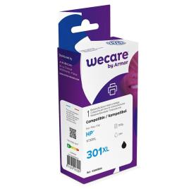 Wecare Tinteiro refabricado, compatível com  HP 301XL B, CH563EE, preto embalagem Única