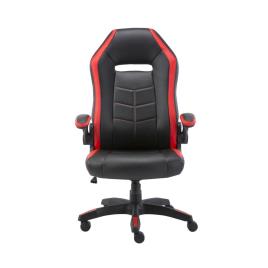 Cadeira de Gaming Skyline, Pele Sintética, Preto e Vermelho