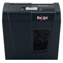 REXEL Destruidora de Corte Cruzado Secure X6, 6 Folhas, Cesto de 10 L, Destrói Papel, Agrafos e Clipes