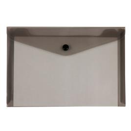 Beautone Envelope A5, Capacidade para 50 Folhas, Polipropileno, PretoTransparente
