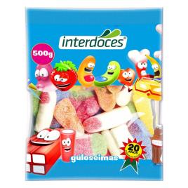 INTERDOCES Gomas Ácidas, 500 g, Sortido