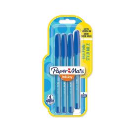 PAPER MATE Esferográfica InkJoy™ 100, Ponta Média de 1 mm, Corpo Translúcido, Tinta Azul