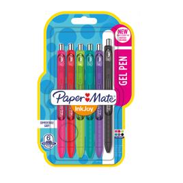 PAPER MATE Esferográfica  Gel InkJoy™, Retrátil, Ponta Média de 0,7 mm, Cores Sortidas