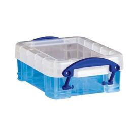 RUP Caixa de armazenamento empilhável azul de 0,07 L, 90 x 65 x 30 mm