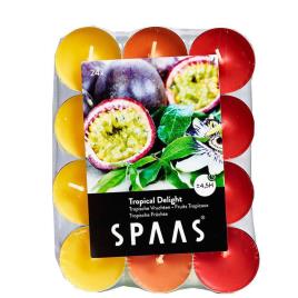 SPAAS Vela Aromática Tealight Tropical Delight, Vermelho