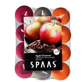 SPAAS Vela Aromática Tealight Maçã Canela, Laranja
