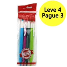 Esferográfica Retrátil Flair Ezee Click, Cores Sortidas – Leve 4 Pague 3