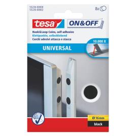 Fita  Velcro 8 Rodelas 16mm Preto