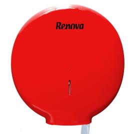 Renova Dispensador de Papel Higiénico Jumbo, ABS, 313 mm diâmetro, Vermelho