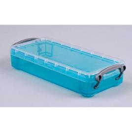 Really Useful Box Caixa de armazenamento empilhável azul forte de 0,55 L, 220 x 100 x 40 mm