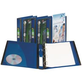 Staples Dossier com Argolas em D BETTER™, A4, Lombada de 30 mm, Capacidade para 275 Folhas, Polipropileno, Azul