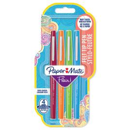 PAPER MATE Caneta com Ponta de Fibra Flair® Original, Ponta Média de 0,7 mm, Cores Sortidas Fantasia