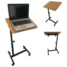 Mesa para Computador Sado, 48 x 36 x 61-90 cm, Metal e Melamina, Castanho
