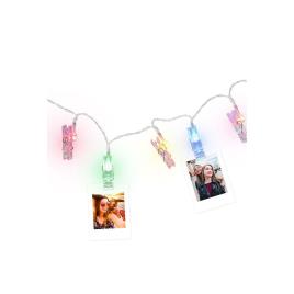 Fio com Clips LED Lensy, para 10 Fotos, Várias Cores