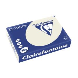 Clairefontaine Papel Cópia, Laser e Jato de Tinta Trophée, A4, 80 g/m², Cinzento, Resma de 500 Folhas