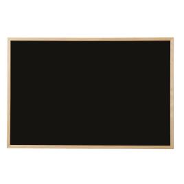 BI-OFFICE Quadro de Giz Preto, Moldura em Pinho, 400 x 300 mm