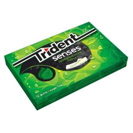 Trident Pastilha Elástica Sem Açúcar, Senses, Sabor Rainforest Mint, 23 g