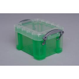 Really Useful Box Caixa de armazenamento empilhável cilíndrica verde de 0,14 L, 96 x 55 mm