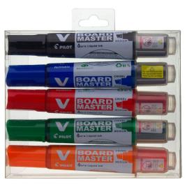 Marcador BegreeN V Board Master M para Quadro Branco, Não Permanente, Ponta Cinzel, Tinta Laranja, Vermelho, Verde, Azul e Preto