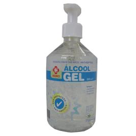 Álcool Gel de Mãos Desinfetantes, 70% Álcool, com Doseador, 500 ml