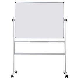 BI-OFFICE Quadro branco Revolver, frente e verso, superfície magnética de esmalte, moldura de alumínio, 1200 x 900 mm