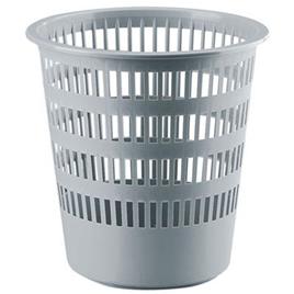 FAIBO Cesto Papéis, 12 L, Plástico Reciclado, Cinzento