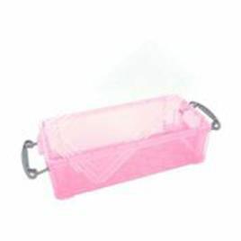 RUP Caixa de armazenamento empilhável rosa de 0,9 L, 220 x 100 x 70 mm