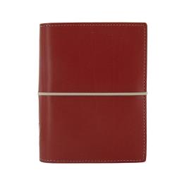 Filofax Organizador Personalizável Domino, Pele Artificial, Vermelho