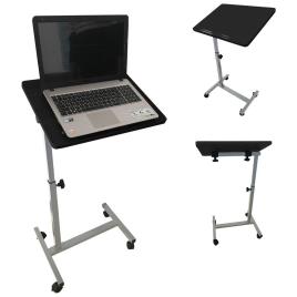 Mesa para Computador Sado, 48 x 36 x 61-90 cm, Metal e Melamina, Preto