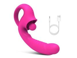 Vibrador de massagem telescópica de 10 frequências para mulheres (rosa) OEMG