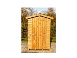 Abrigo de Madeira Termoaquecido 1,34 M² Marrom Dourado The1212.01N HABRITA