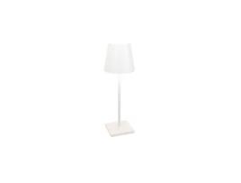 Candeeiro de Mesa Poldina L Desk Led Branco Recarregável e Regulável ZAFFERANO